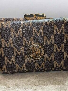 Women's Brown Mini Monogram design wallet